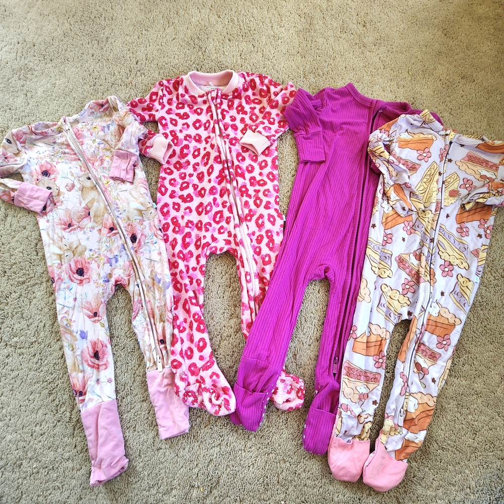 Posh Peanut Zipper Footies 9-12 Months